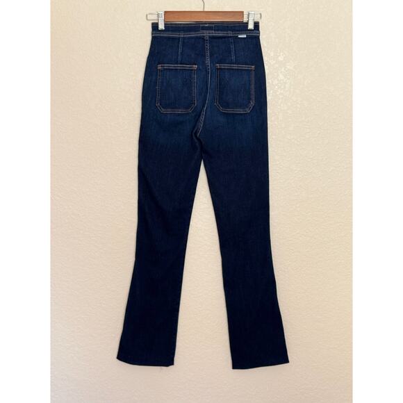 MOTHER The High-Waisted Smokin' Double-Welt Heel Jeans Flared Stretch, 24 - Picture 5 of 14